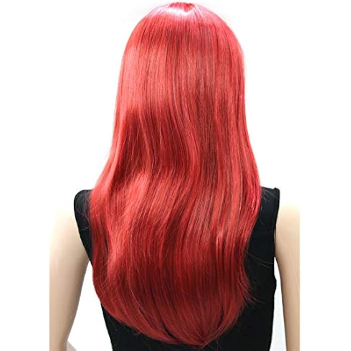 DILLARDS Lydell Synthetic Fashion Wig Long Straight Party Halloween Cosplay Wigs For Women Red - Image 4